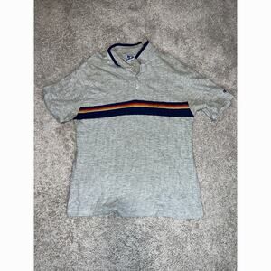 Vintage Champion rainbow polo shirt 80s xxl